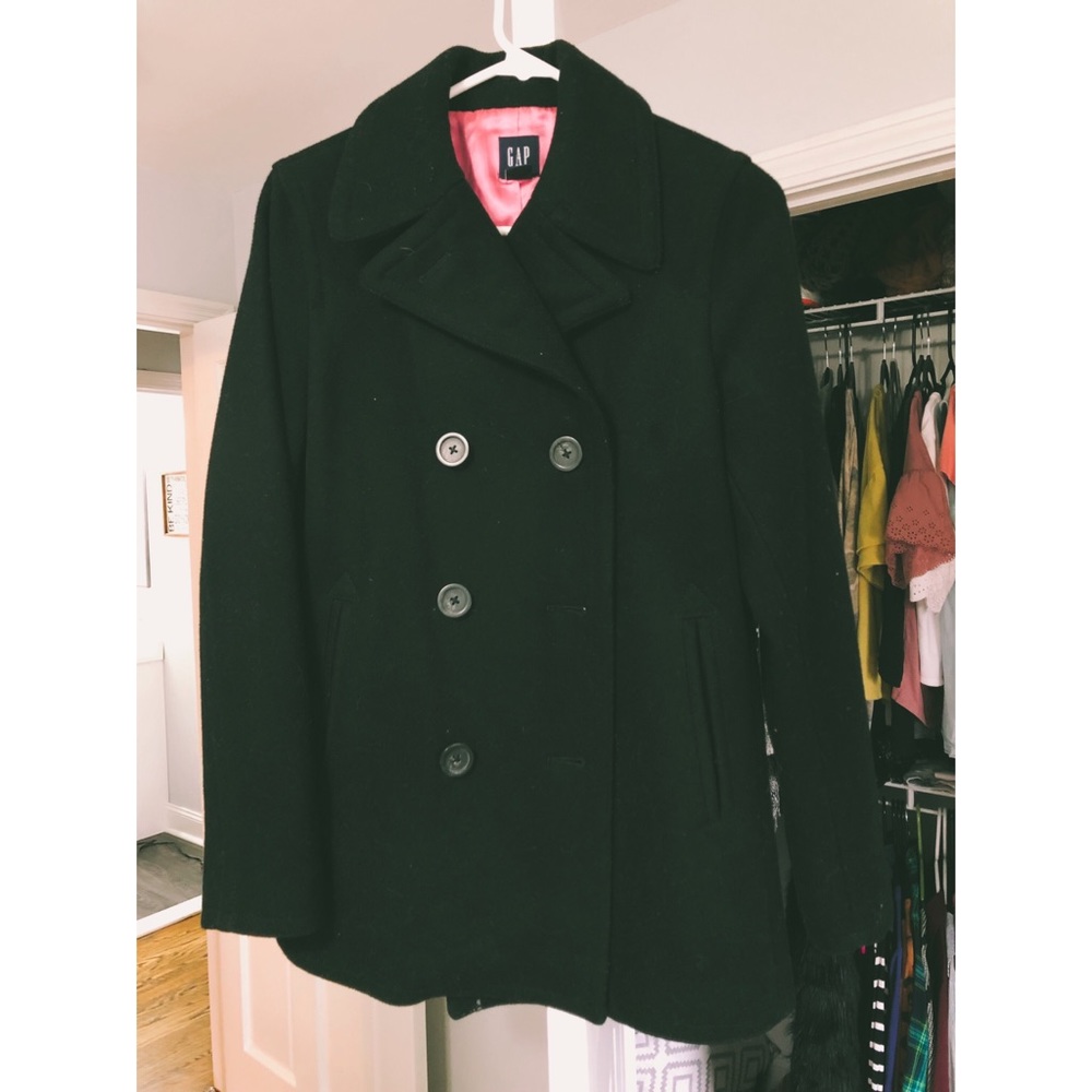 Gap Peacoat Rose Pink Lining